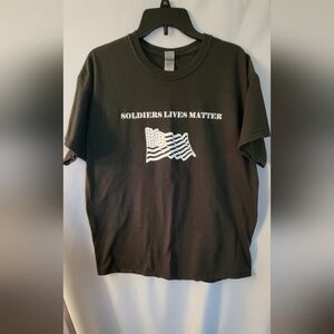 Mens Short Sleeve Tee Proud Supporter of Wounded Warriors Project Size XL